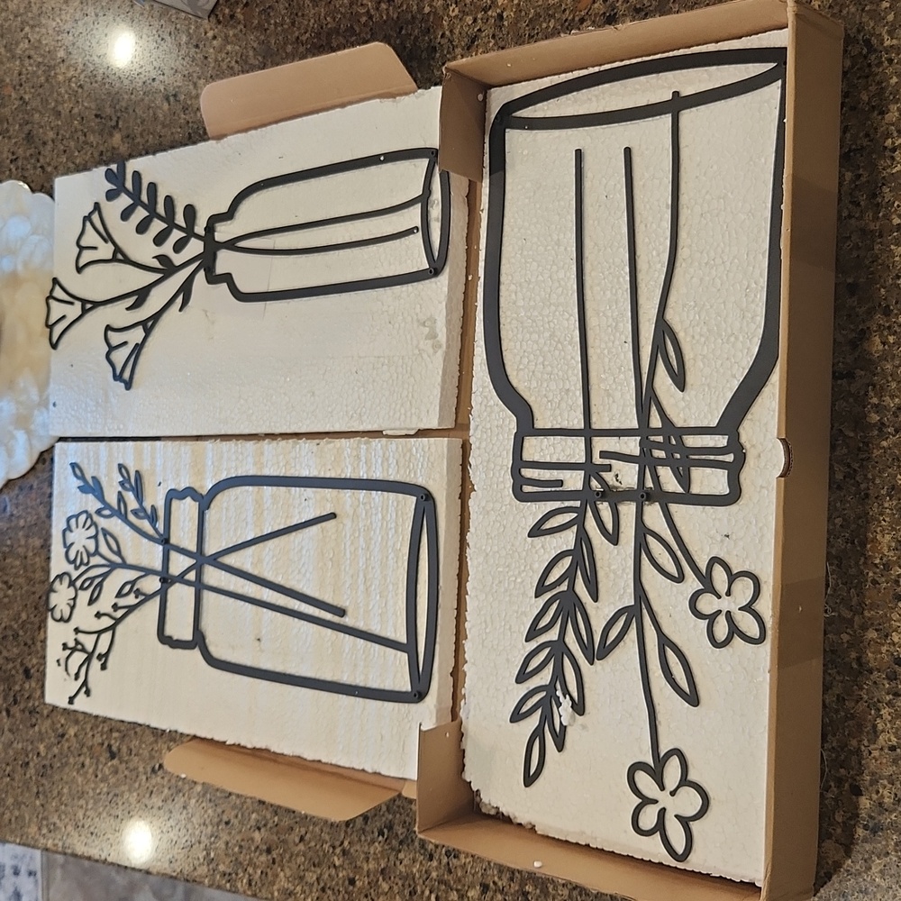 Metal Artwork Set of 3